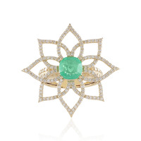 14K Colombian Emerald Gold Ring (de Melo)