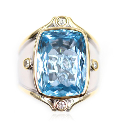 Sky Blue Topaz Silver Ring (Dallas Prince Designs)