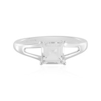 White Topaz Silver Ring