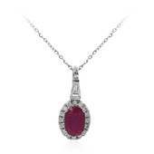 10K AAA Mozambique Ruby Gold Necklace