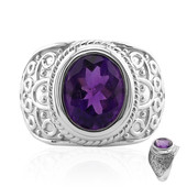 Zambian Amethyst Silver Ring