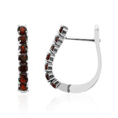 Garnet Silver Earrings