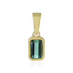 Benedito Green Tourmaline Silver Pendant