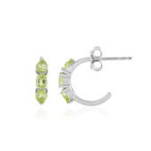 Peridot Silver Earrings