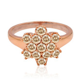 9K SI1 Argyle Rose De France Diamond Gold Ring (Annette)