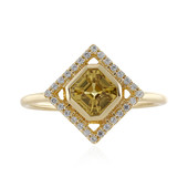 9K Yellow Zircon Gold Ring