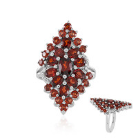 Mozambique Garnet Silver Ring