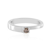 I3 Brown Diamond Silver Ring