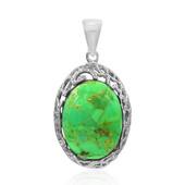 Kingman Green Mojave Turquoise Silver Pendant (Art of Nature)