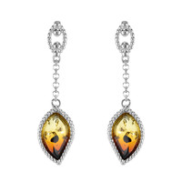 Baltic Amber Silver Earrings