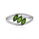 Russian Diopside Silver Ring