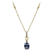 14K Unheated Tanzanite Gold Necklace (CIRARI)