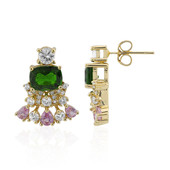 9K Russian Diopside Gold Earrings (Adela Gold)