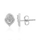 I2 (I) Diamond Silver Earrings