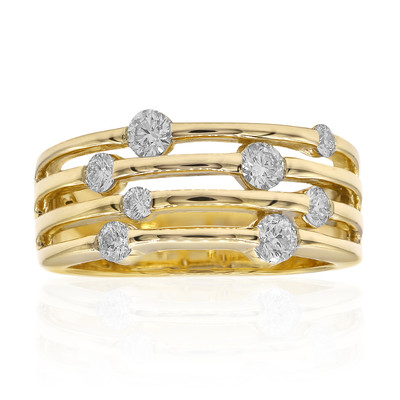 14K IF (D) Diamond Gold Ring (Annette)