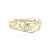 9K Flawless (F) Diamond Gold Ring (Ornaments by de Melo)