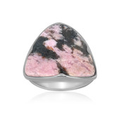 Sulavesi Rhodonite Silver Ring (Bali Barong)