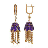 18K Amethyst Gold Earrings (Estée Collection)