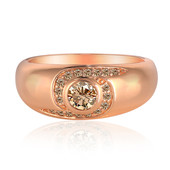 14K VS1 Argyle Rose De France Diamond Gold Ring (Annette)