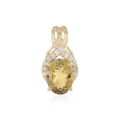 Yellow Tanzanite Silver Pendant