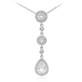 White Topaz Silver Necklace