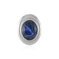 Blue Star Sapphire Silver Pendant