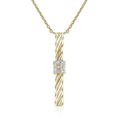 9K Zircon Gold Necklace (Ornaments by de Melo)