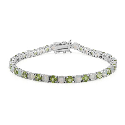 Burmese Peridot Silver Bracelet