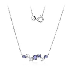 Iolite Silver Necklace