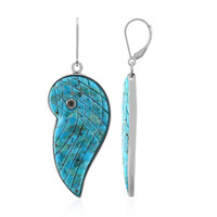 Kingman Blue Mojave Turquoise Silver Earrings (Art of Nature)