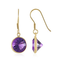 Zambian Amethyst Silver Earrings