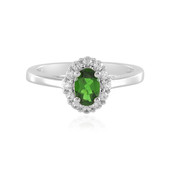 Russian Diopside Silver Ring