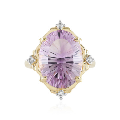 Rose de France Amethyst Silver Ring