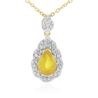 Madagascar Yellow Sapphire Silver Necklace