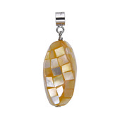 Mother of Pearl Silver Pendant (MONOSONO COLLECTION)