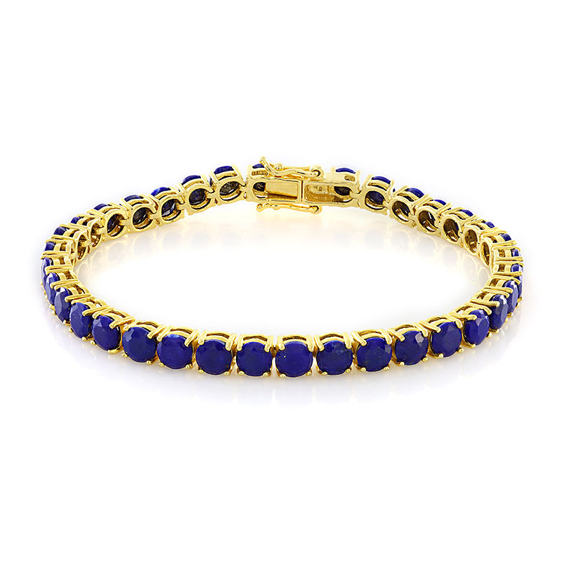 Sterling Silver Lapis Lazuli Gemstone 5-Stone Cuff Bracelet Size S, M –  American West Jewelry