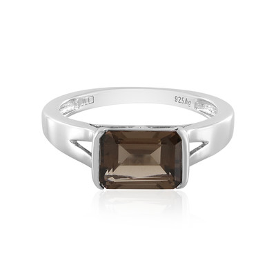 Smoky Quartz Silver Ring