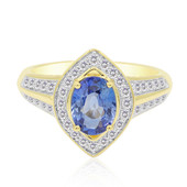 14K Ceylon Blue Sapphire Gold Ring (Annette)