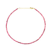 Nigerian Pink Tourmaline Silver Necklace