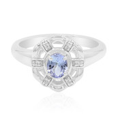 Unheated Tanzanite Silver Ring