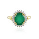 Green Onyx Silver Ring