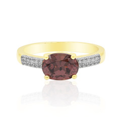 9K Pink Zircon Gold Ring