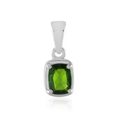 Russian Diopside Silver Pendant