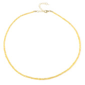 Yellow Sapphire Silver Necklace