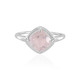 Rose Quartz Silver Ring