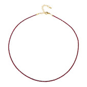 Tanzanian Ruby Silver Necklace