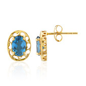 London Blue Topaz Silver Earrings