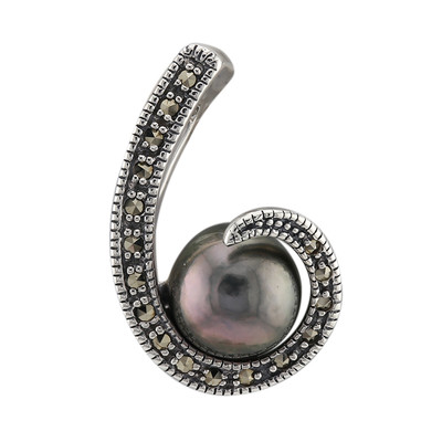 Tahitian Pearl Silver Pendant (Annette classic)