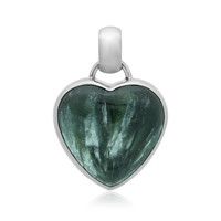 Seraphinite Silver Pendant