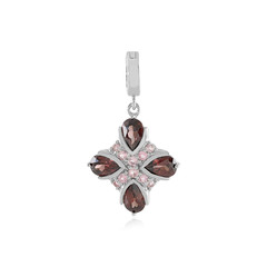 Mahogany Zircon Silver Pendant